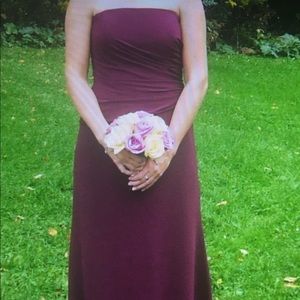 Alfred Sung two piece bridesmaid dress